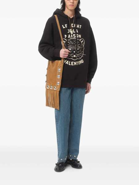 Bluze de trening Valentino Garavani Le Chat De La Maison hoodie Black Barbati (BM 18406554) 2