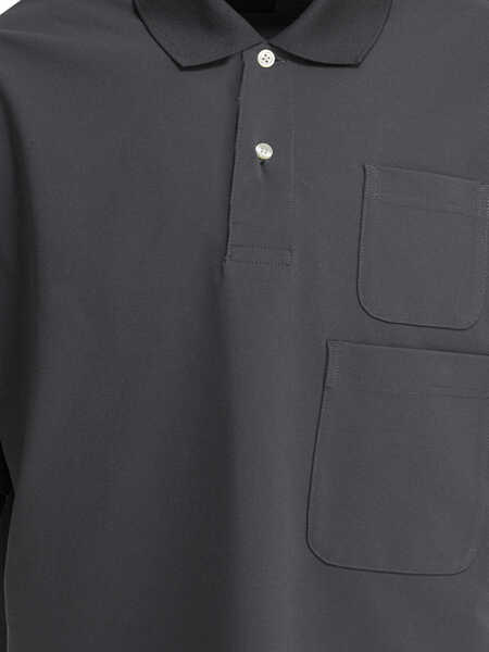 Tricouri Polo Daiwa Pier 39 Polo shirt with two pockets Grey Barbati (BM 18406635) 3