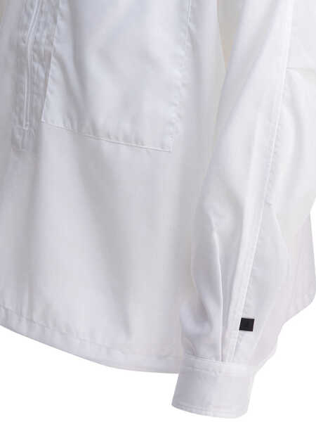 Camasi casual Daiwa Pier 39 Half zipper shirt White Barbati (BM 18406656) 4