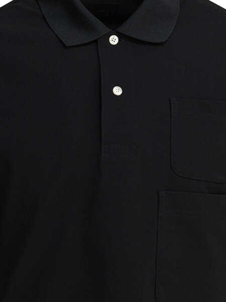 Tricouri Polo Daiwa Pier 39 Polo shirt with two pockets Black Barbati (BM 18406662) 3