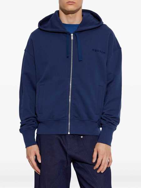 Hanorace Alexander McQueen HOODED SWEATSHIRT Blue Barbati (BM 18406671) 3