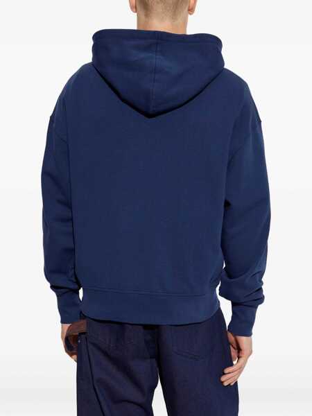 Hanorace Alexander McQueen HOODED SWEATSHIRT Blue Barbati (BM 18406671) 4
