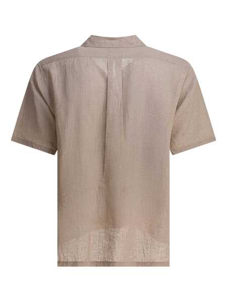 Camasi casual NONNATIVE Voyager oxford linen shirt Beige Barbati (BM 18406761) 2