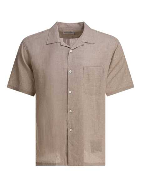 Camasi casual NONNATIVE Voyager oxford linen shirt Beige Barbati (BM 18406761) 1