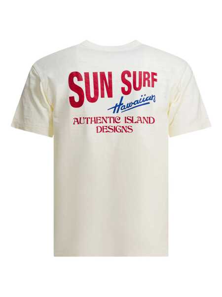 Tricouri Sun Surf T-shirt with logo Beige Barbati (BM 18406788) 2