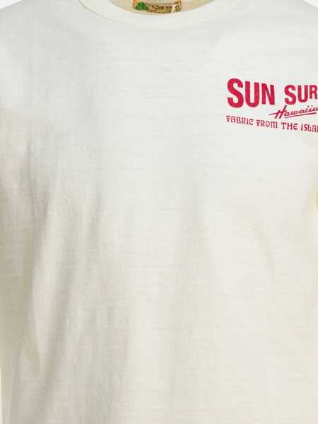 Tricouri Sun Surf T-shirt with logo Beige Barbati (BM 18406788) 3