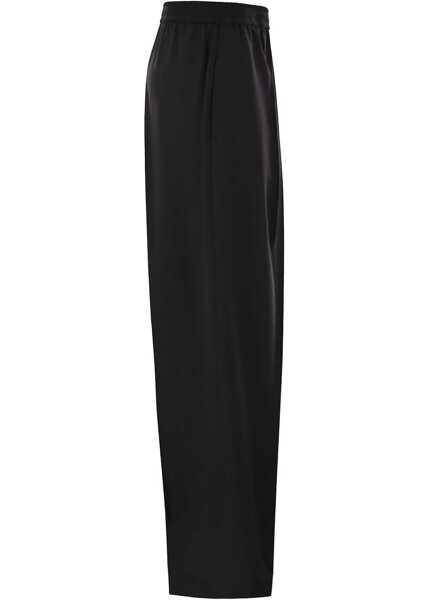 Pantaloni casual Fabiana Filippi Wide Pants BLACK Femei (BM 18406879) 2