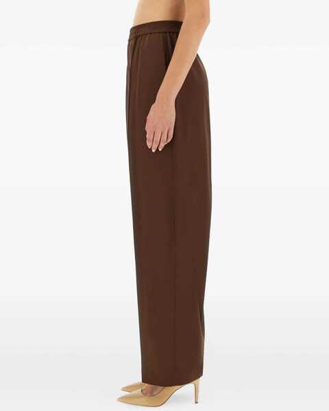 Pantaloni casual Fabiana Filippi Wide Pants BROWN Femei (BM 18406930) 3