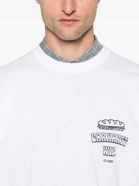 Tricouri Carhartt Sandwich T-Shirt WHITE Barbati (BM 18406951) 4