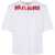 Marni Cotton T-Shirt With Maxi Print WHITE