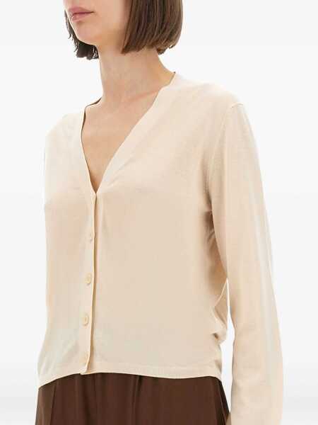 Cardigane Fabiana Filippi Cashmere And Silk Cardigan BEIGE Femei (BM 18406960) 4