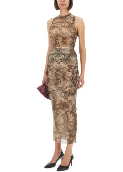 Fuste casual Jean Paul Gaultier Long Mdaillon Skirt NUDE Femei (BM 18406963) 2