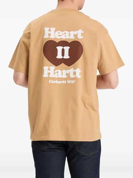 Tricouri Carhartt Heart Ii Hartt T-Shirt BEIGE Barbati (BM 18406972) 3