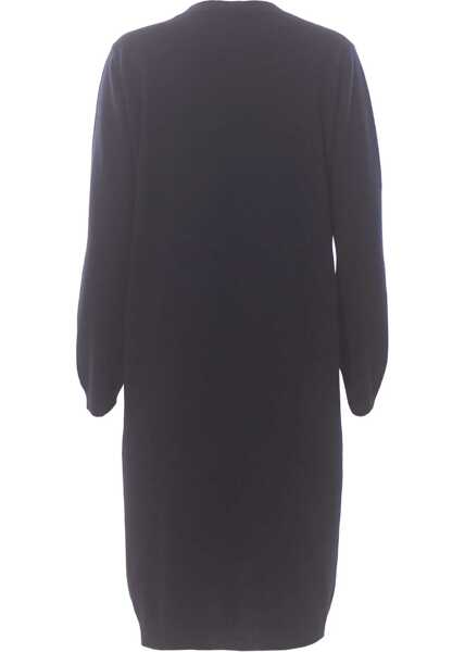 Rochii casual Fabiana Filippi Knit Dress With Brooch BLACK Femei (BM 18407011) 2