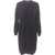 Fabiana Filippi Knit Dress With Brooch BLACK