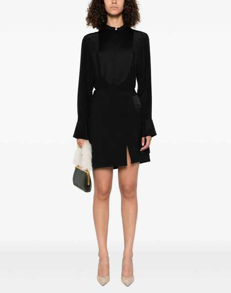Bluze Victoria Beckham Silk Shirt BLACK Femei (BM 18407035) 2