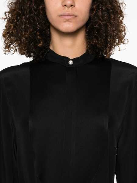 Bluze Victoria Beckham Silk Shirt BLACK Femei (BM 18407035) 5