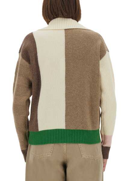 Cardigane Paul Smith Patchwork Cardigan BEIGE Femei (BM 18407041) 3