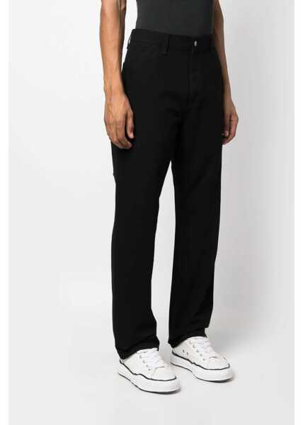 Blugi drepti Carhartt Single Knee Pants BLACK Barbati (BM 18407059) 3