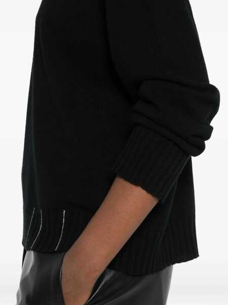 Pulovere Fabiana Filippi Wool, Silk And Cashmere Sweater BLACK Femei (BM 18407065) 5