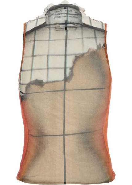 Bluze Jean Paul Gaultier Fire Tank Top WHITE Femei (BM 18407278) 2