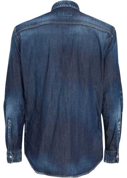 Camasi de blugi DSQUARED2 Denim Shirt NAVY BLUE Barbati (BM 18407308) 2