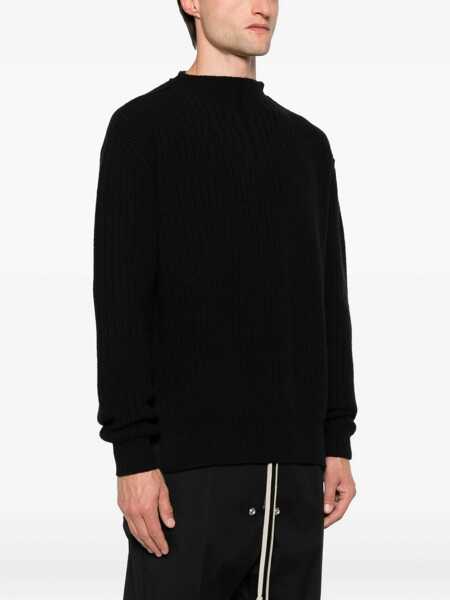 Pulovere Rick Owens Ribbed Sweater BLACK Barbati (BM 18407320) 3