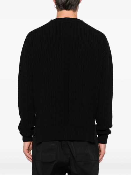 Pulovere Rick Owens Ribbed Sweater BLACK Barbati (BM 18407320) 4