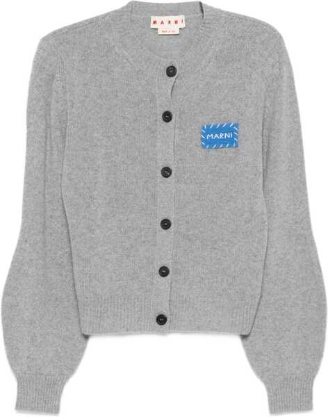 Cardigane Marni Cashmere Cardigan with patch INOX Femei (BM 18407323) 1