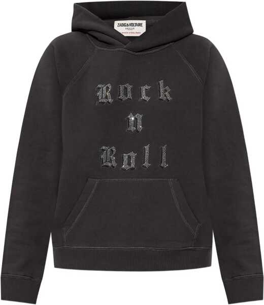 Bluze de trening Zadig & Voltaire Rock&Roll Hoodie CARBONE Femei (BM 18407335) 1