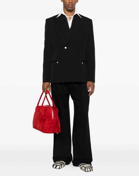 Sacouri Casablanca Double-breasted Blazer BLACK Barbati (BM 18407344) 2