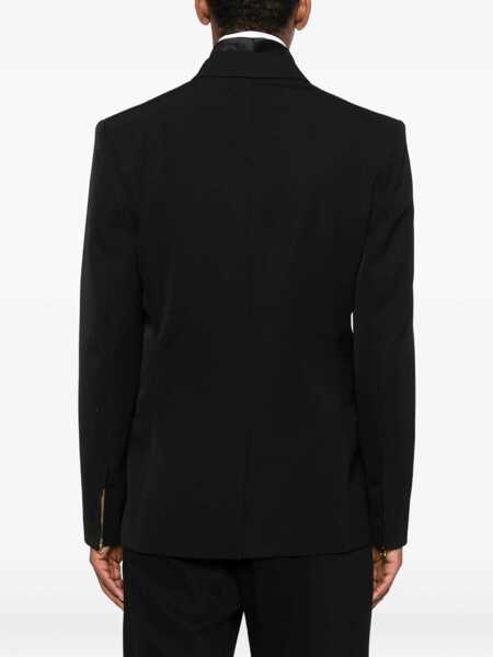 Sacouri Casablanca Double-breasted Blazer BLACK Barbati (BM 18407344) 4