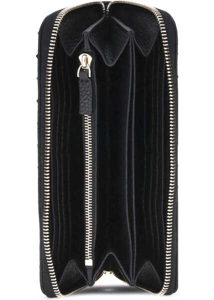 Portofele Valentino Garavani Rockstud Wallet NERO Femei (BM 18407401) 3