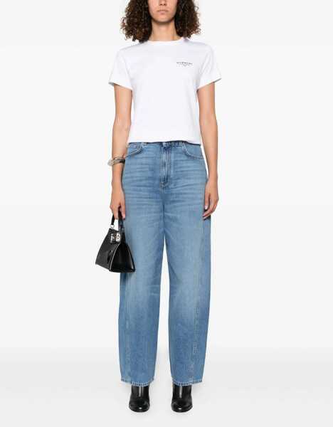 Tricouri Givenchy Logoed T-Shirt WHITE Femei (BM 18407407) 2