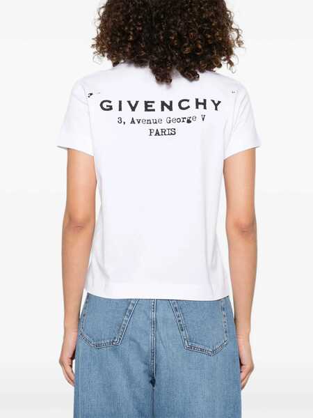 Tricouri Givenchy Logoed T-Shirt WHITE Femei (BM 18407407) 4