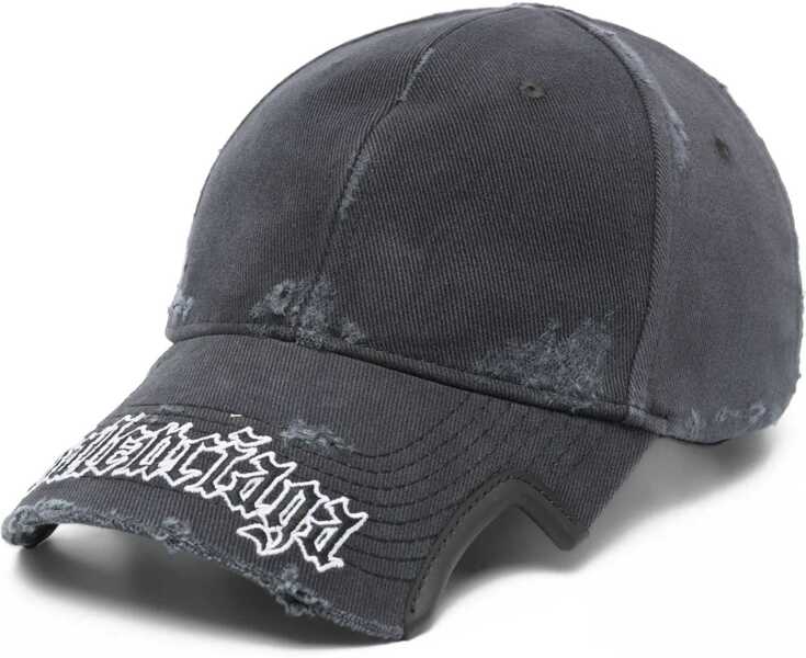 Sepci Balenciaga Script Baseball Hat FADED WASHED BLACK Femei (BM 18407410) 1