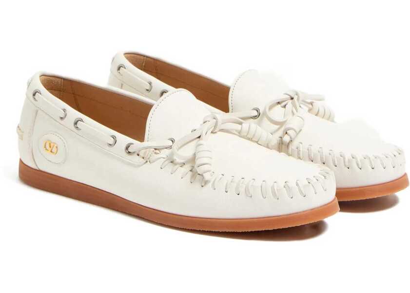 Mocasini Valentino Garavani Palm Avenue Boat Loafers IVORY Barbati (BM 18407416) 2