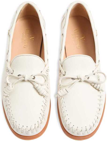 Mocasini Valentino Garavani Palm Avenue Boat Loafers IVORY Barbati (BM 18407416) 4