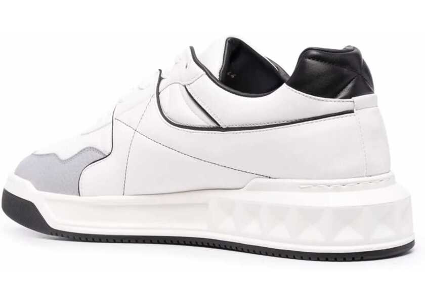 Sneakers Valentino Garavani One Stud Low-Top Sneakers BIANCO-NERO/PASTEL GREY/NERO/BIANCO-NERO Barbati (BM 18407434) 3