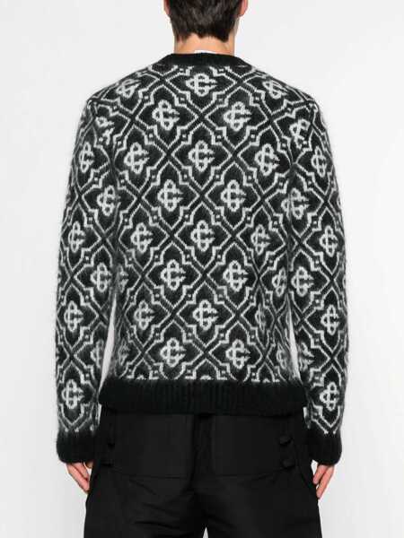 Pulovere Casablanca Monogram Crew Sweater MONOGRAM Barbati (BM 18407443) 4