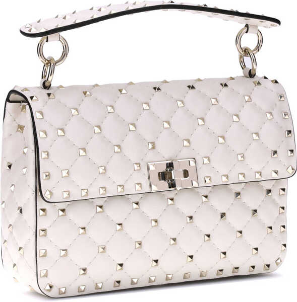 Genti de umar Valentino Garavani Medium Rockstud Spike Shoulder Bag LIGHT IVORY Femei (BM 18407470) 2