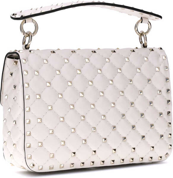 Genti de umar Valentino Garavani Medium Rockstud Spike Shoulder Bag LIGHT IVORY Femei (BM 18407470) 3