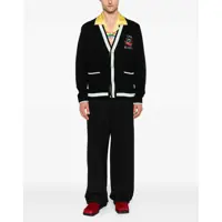 Pulovere pentru Barbati - Cardigane Casablanca Merino Wool embroidered Cardigan STACKED CASA MOUNTAIN TEMPLE Barbati (BM 18407482) - B-mall.ro