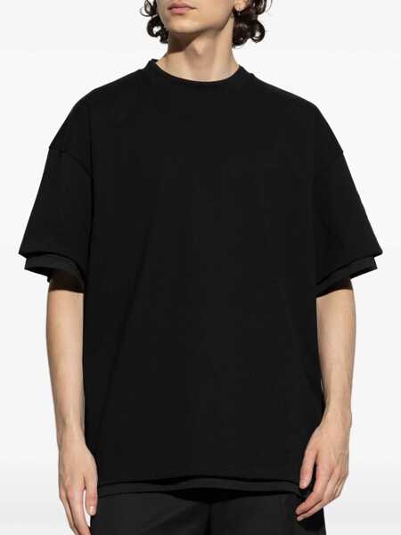 Tricouri Jil Sander Double Layer Cotton T-Shirt BLACK Barbati (BM 18407593) 3