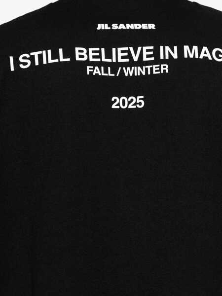 Tricouri Jil Sander Double Layer Cotton T-Shirt BLACK Barbati (BM 18407593) 5