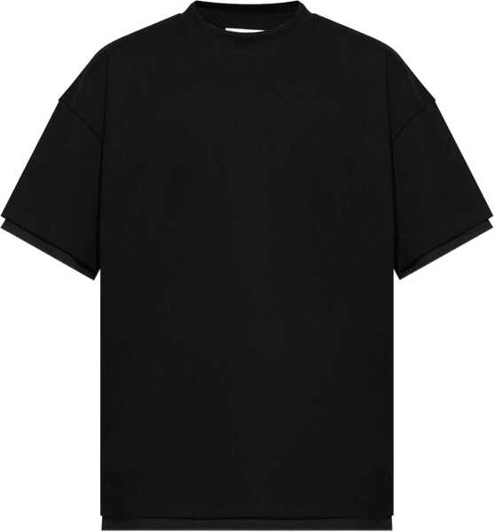 Tricouri Jil Sander Double Layer Cotton T-Shirt BLACK Barbati (BM 18407593) 1
