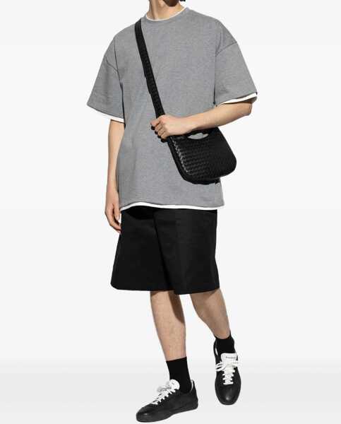 Tricouri Jil Sander Double Layer Cotton T-Shirt GREY Barbati (BM 18407626) 2