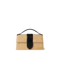 Genti de mana Jacquemus Le Grand Bambino Raffia Effect Shoulder Bag Femei