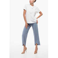 Tricouri Stella McCartney Dama - Tricouri Stella McCartney Crew Neck Star Cotton T-Shirt White Femei (BM 18407791) - B-mall.ro