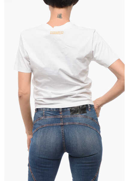 Tricouri DSQUARED2 T-Shirt Siffredi Hard Academy Printed White Barbati (BM 18407827) 2